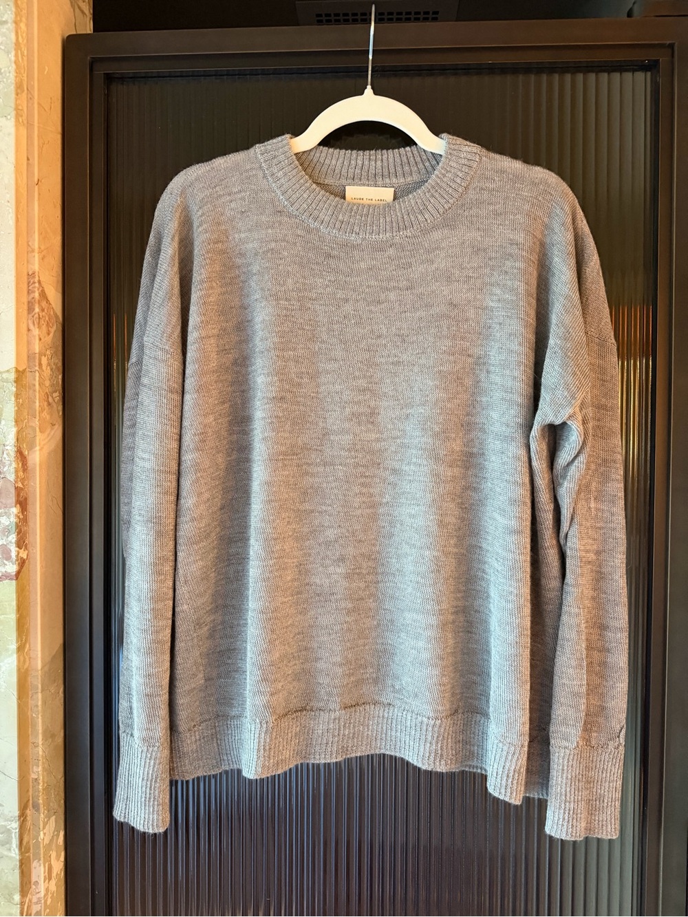Laude The Label - Crewneck Sweater, Size Large (Alpaca and Silk)